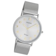 Oozoo Unisex Armbanduhr OOZOO Vintage Series Analog Metall grau UOC20379