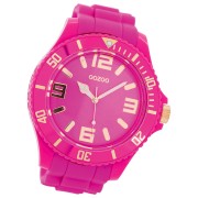 Oozoo Damen Armbanduhr Timepieces Analog Silikon pink UOC5027A