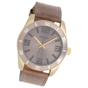 Oozoo Unisex Armbanduhr Vintage Series Analog Leder braun UOC5743A