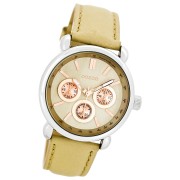 Oozoo Damen Armbanduhr Timepieces Analog Leder beige UOC7135A