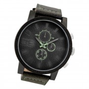 Oozoo Herren Armbanduhr Timepieces C9031A Analog Leder schwarz UOC9031A
