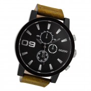 Oozoo Herren Armbanduhr Timepieces C9033A Analog Leder braun UOC9033A