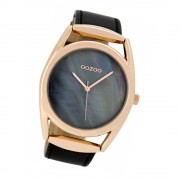 Oozoo Damen-Uhr Timepieces Quarzuhr C9169 Leder-Armband schwarz UOC9169