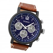 Oozoo Herren Armbanduhr Timepieces C9456A Analog Leder braun UOC9456A