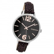 Oozoo Damen Armbanduhr Timepieces C9484 38mm Leder lila schwarz UOC9484
