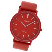 Oozoo Damen Armbanduhr Vintage Series Analog Metall rot UOC9879A