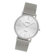 Oozoo Damen Armbanduhr Vintage Series C9906A Analog Edelstahl silber UOC9906A
