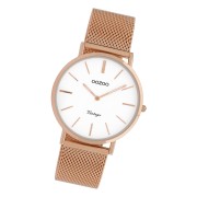 Oozoo Damen Armbanduhr Ultra Slim C9918 Analog Edelstahl rosegold UOC9918