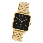 Oozoo Damen Armbanduhr Ultra Slim C9957 Quarzwerk Edelstahl gold UOC9957