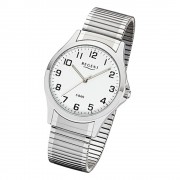 Regent Herren Armbanduhr Analog 1242413 Quarz-Uhr Metall silber UR1242413