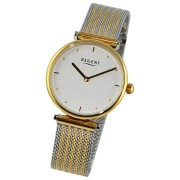 Regent Damen Armbanduhr Analog Metallarmband silber gold UR2212502