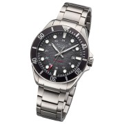Regent Herrenuhr Titan-Armbanduhr Analog Metallarmband URBA857