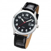 Regent Herren-Armbanduhr 32-F-1023 Quarz-Uhr Leder-Armband schwarz URF1023
