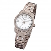 Regent Damen-Armbanduhr 32-F-1084 Quarz-Uhr Titan-Armband grau URF1084