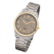 Regent Herren-Armbanduhr 32-F-1107 Quarz-Uhr Titan-Armband silber grau gold URF1 URF1107