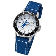 Regent Jugend Armbanduhr Analog Textilarmband blau weiß URF1375