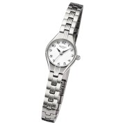 Regent Damen Armbanduhr Analog Metallarmband silber URF1468