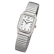 Regent Damen-Armbanduhr F-268 Quarz-Uhr Stahl-Armband silber URF268