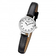 Regent Damen-Armbanduhr F-979 Quarz-Uhr Mini Leder-Armband schwarz URF979