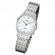 Regent Damen Armbanduhr Analog GM-1615 Quarz-Uhr Metall silber URGM1615