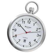 Regent Herren Taschenuhr Analog Gehäuse silber URP745