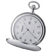 Regent Herren Taschenuhr Analog Gehäuse silber URP751