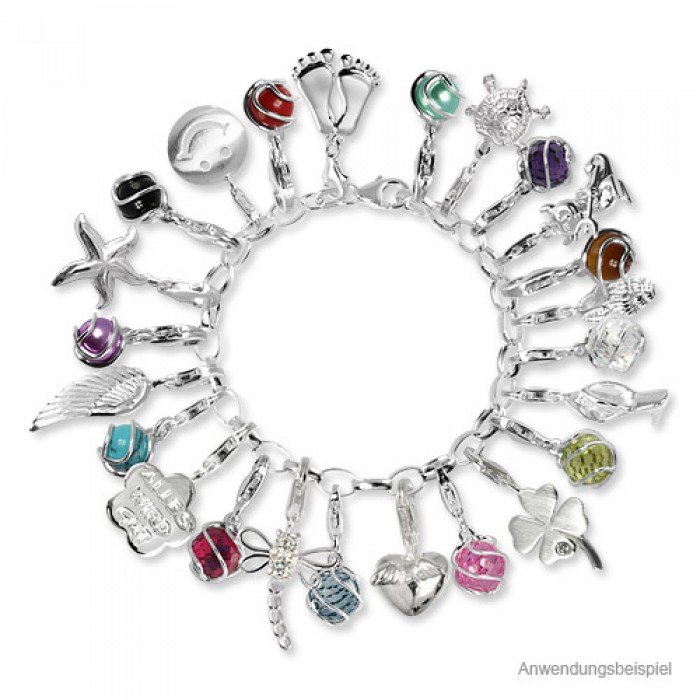 Kugel SilberDream Charms Armband Set FCA311 925 Sterling Silber Charm Armband und Anhänger 