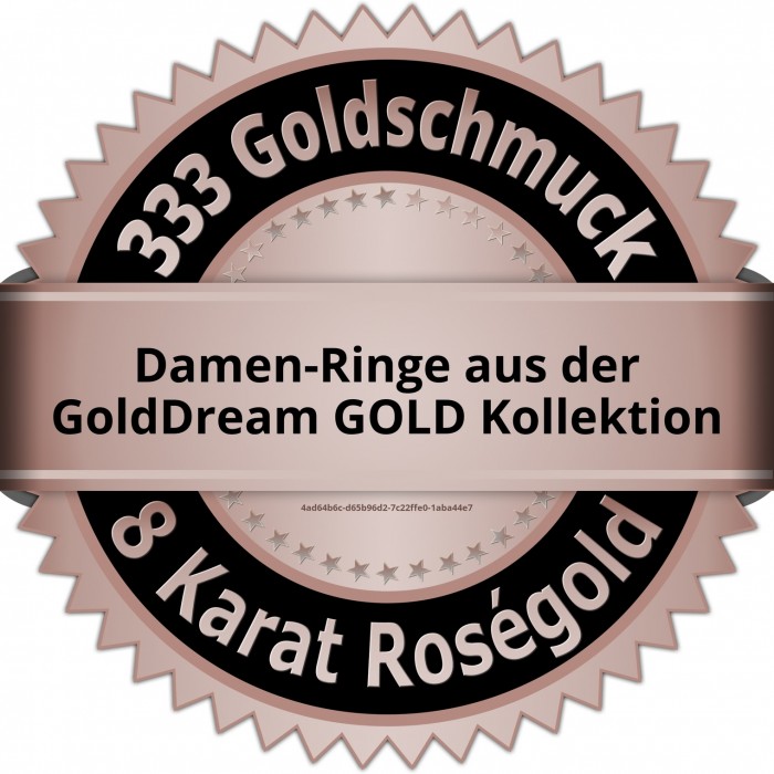 GoldDream Line Ring rosegold Damen Gr 60 Ringschmuck 333er Rosegold GDR524E60