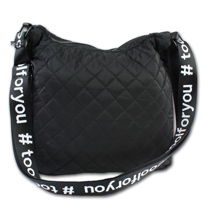 New Bags gesteppte Bellevory Sport Schultertasche schwarz Umhangetasche OTD2211S