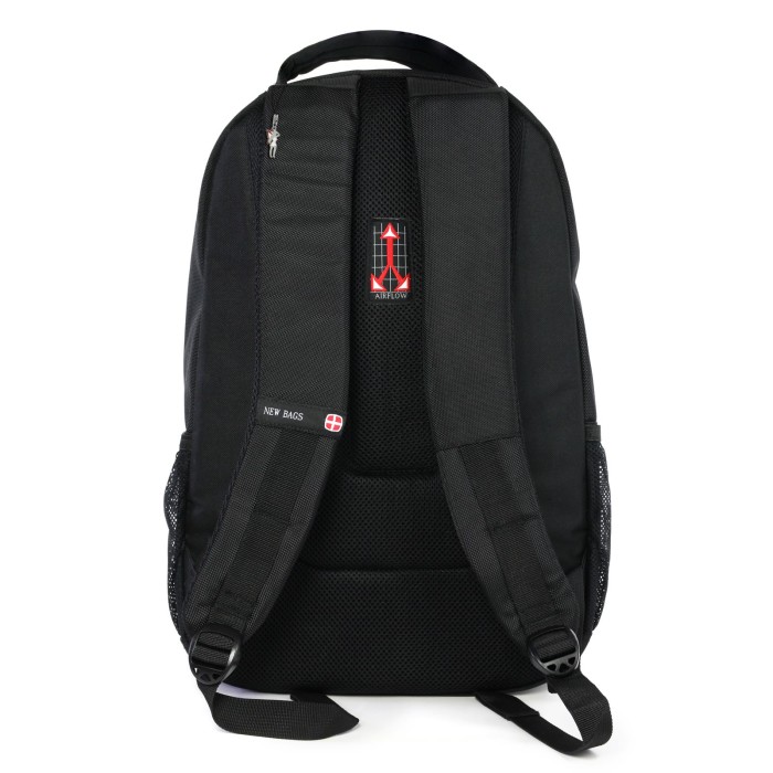 Rucksack Notebooktasche Polyester schwarz Notebook Laptopfach New Bags OTD602S
