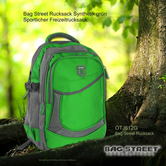 Sportlicher Freizeitrucksack grün Daypack BagStreet Rucksack OTJ612G 