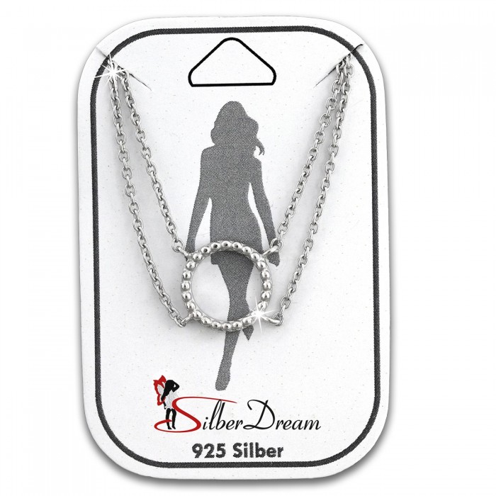 SilberDream Fußkette 925 Sterling SILBER 25cm Ring Damen Echt-Schmuk SDF5065J