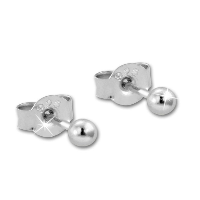 SDS811J glanz Ohrstecker Silber Set Ohrring 3er 925 SilberDream Kugel