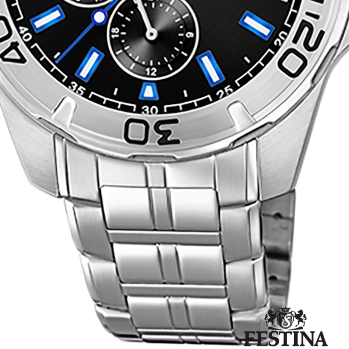 silber Multifunktion UF20445/6 Herren Festina Armbanduhr F20445/6 Edelstahl