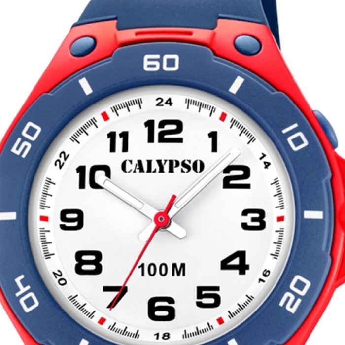 Calypso Kinder Armbanduhr Digital Crush K5736/4 Quarz-Uhr PU lila UK5736/4