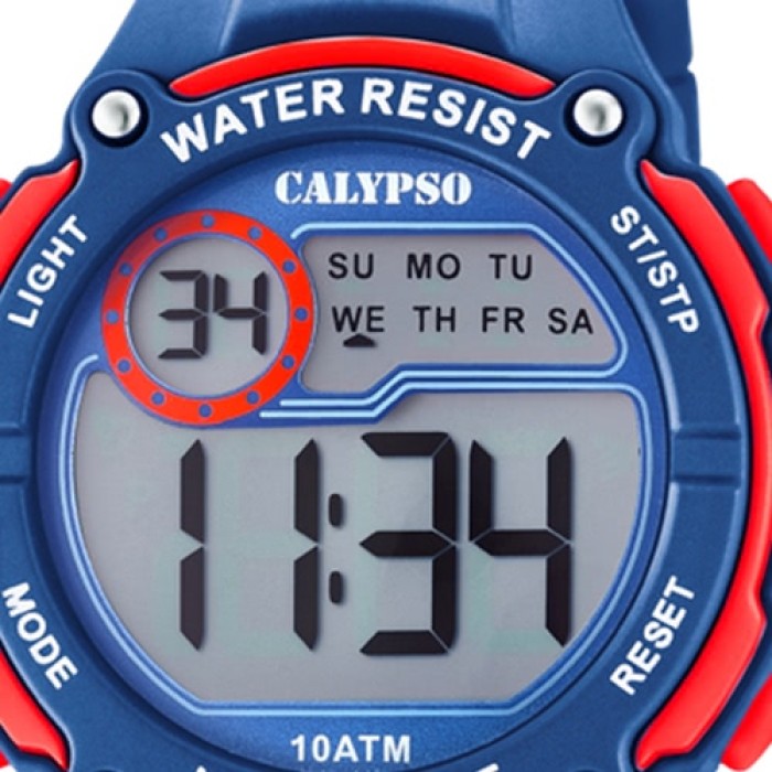 Calypso Kinder Armbanduhr Digital Crush K6068/4 Quarz PU dunkelblau UK6068/4