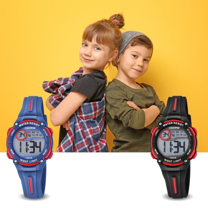 Calypso PU Digital UK6068/4 Kinder Quarz Crush K6068/4 Armbanduhr dunkelblau