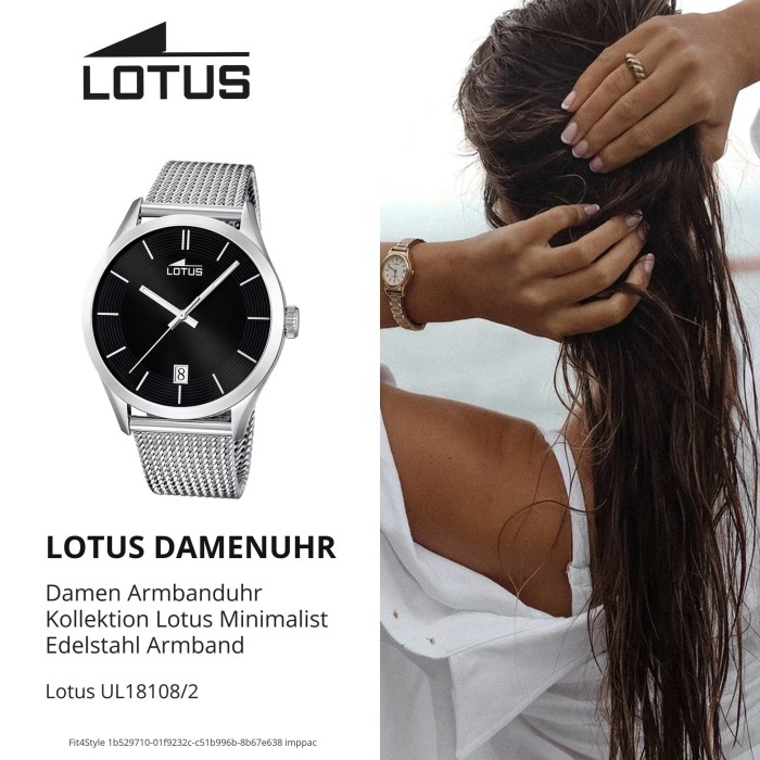 LOTUS Unisex-Uhr - Minimalist - Analog - Quarz - Edelstahl - UL18108/2