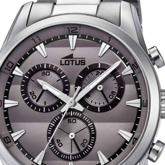 Lotus Herren Armbanduhr Edelstahl silber 18365 3 Quarz Khrono UL18365 3