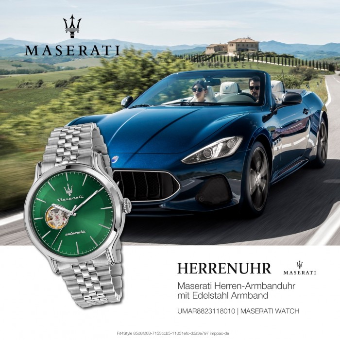 Maserati Herren Armbanduhr Epoca Edelstahl silber UMAR8823118010 Auto