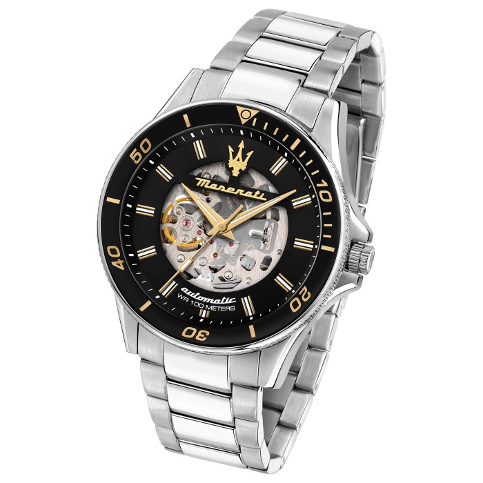Maserati Herrenuhr Sfida Automatik Edelstahl silber UMAR8823140008