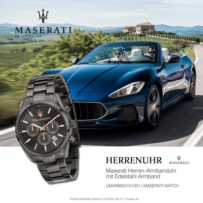 Maserati Herrenuhr Attrazione Multi Edelstahl grau UMAR8853151001