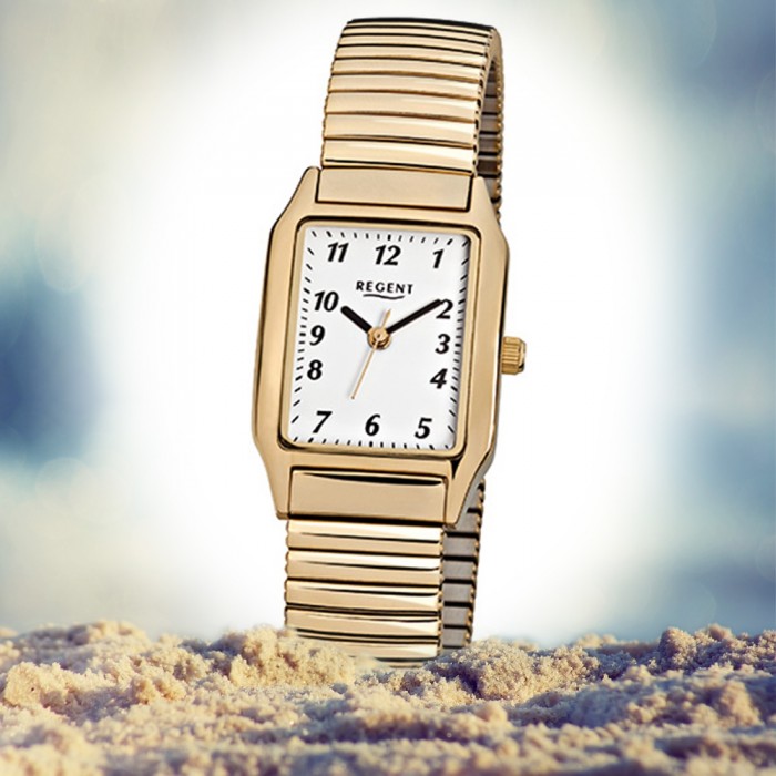 URF269 Stahl-Armband Regent Quarz-Uhr Damen-Armbanduhr gold F-269