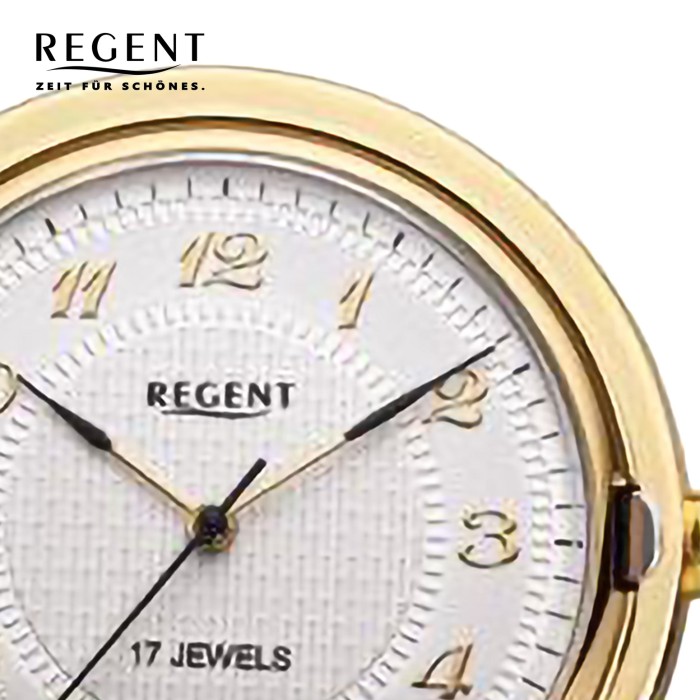 Regent Herren Taschenuhr Analog Gehäuse gold URP712