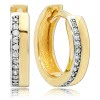 Balia Damen Creolen aus 333 Gelbgold mit Zirkonia BGO0043GW