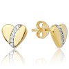 Balia Damen Ohrstecker aus 333 Gelbgold mit Zirkonia BGO0051GW