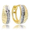 Balia Damen Creolen aus 333 Gelbgold mit Zirkonia BGO0055GW