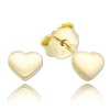 Balia Damen Heart Ohrstecker aus poliertem 333 Gelbgold BGO0120GS