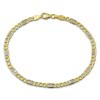 GoldDream Armband Panzer Plttchen bicolor 333 Gold Damen 19cm GDA0129T