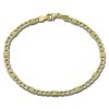 GoldDream Armband Panzer Plttchen 333 Gold Damen 19cm GDA0129Y